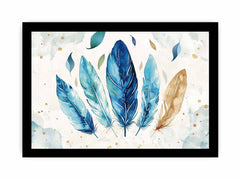 Boho Feathers  Canvas Art Print