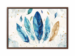 Boho Feathers  Canvas Art Print