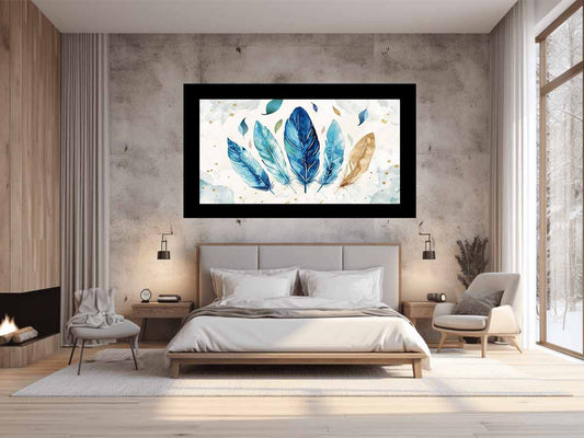 Boho Feathers  Canvas Art Print