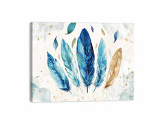 Boho Feathers  Canvas Art Print