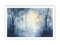 Misty Forest  Canvas Art Print