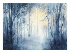 Misty Forest  Canvas Art Print