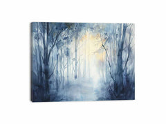 Misty Forest  Canvas Art Print