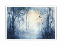 Misty Forest  Canvas Art Print