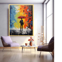 Dancing Couple Modern Art Canvas Art Print