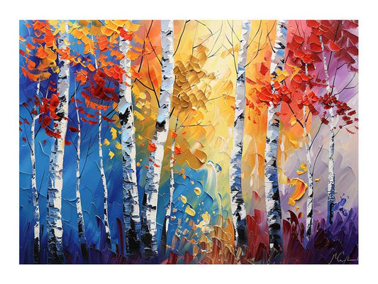 Birch Trees Canvas Art Print