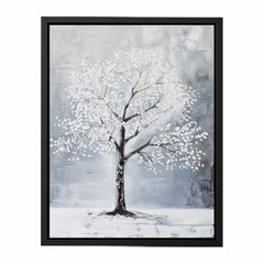 White Tree Canvas Art Print