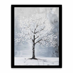 White Tree Canvas Art Print