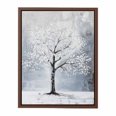White Tree Canvas Art Print