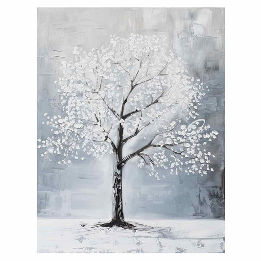 White Tree Canvas Art Print