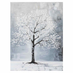 White Tree Canvas Art Print