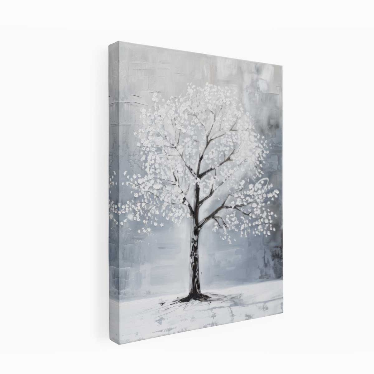 White Tree Canvas Art Print