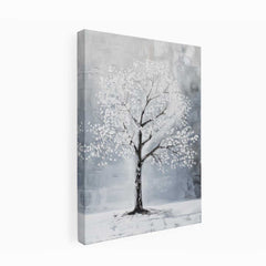 White Tree Canvas Art Print