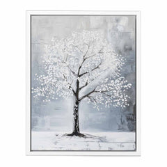 White Tree Canvas Art Print