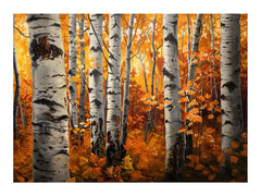 Birch Tree Canvas Art Print Artowrk