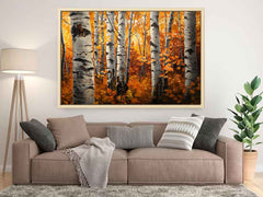 Birch Tree Canvas Art Print Artowrk