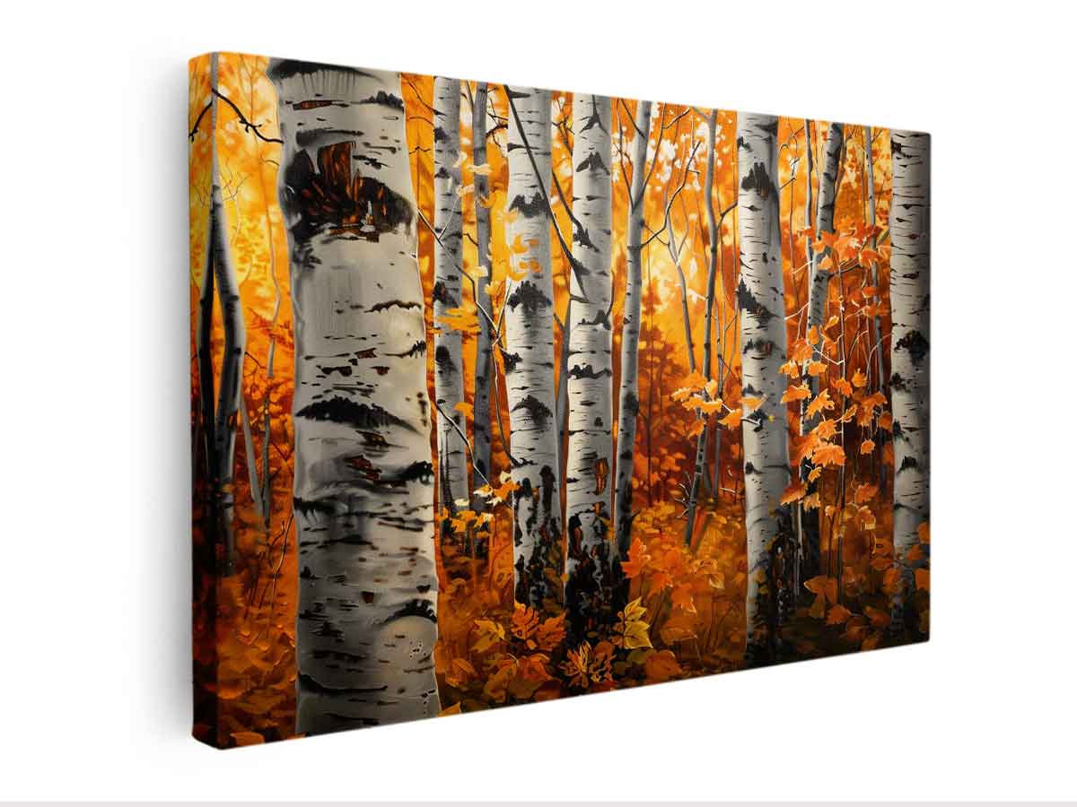 Birch Tree Canvas Art Print Artowrk