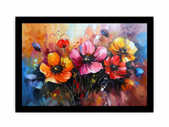 Colorful Floral art For Living Room