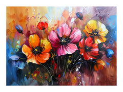 Colorful Floral art For Living Room