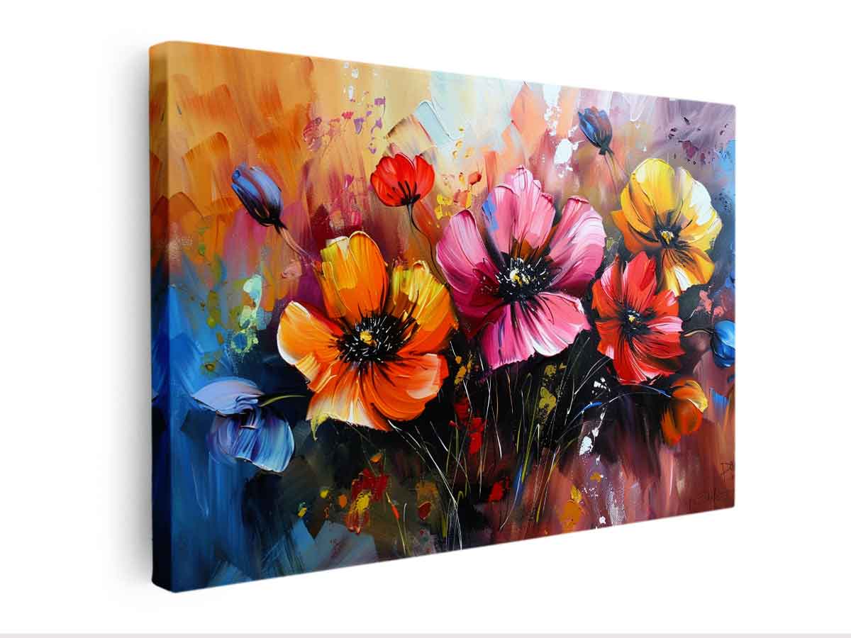 Colorful Floral art For Living Room