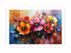 Colorful Floral art For Living Room