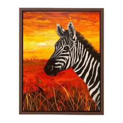 Zebra Canvas Painting Print