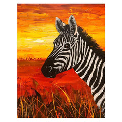 Zebra Canvas Painting Print