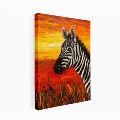Zebra Canvas Painting Print