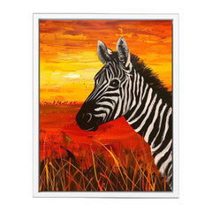 Zebra Canvas Painting Print
