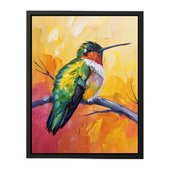 Hummingbird Canvas Painting Print