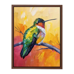 Hummingbird Canvas Painting Print