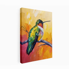 Hummingbird Canvas Painting Print