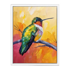 Hummingbird Canvas Painting Print