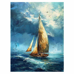 Sailing Boat Canvas Art Print
