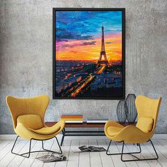 Eiffel Tower Canvas art for Living room