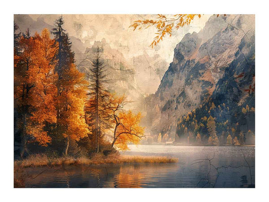 Mountain River Canvas Art Print