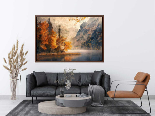 Mountain River Canvas Art Print