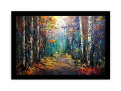 Knife Forest Birch Canvas Art Print