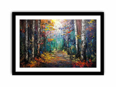 Knife Forest Birch Canvas Art Print