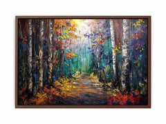 Knife Forest Birch Canvas Art Print