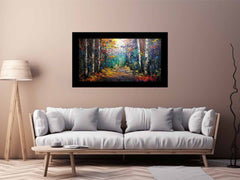 Knife Forest Birch Canvas Art Print