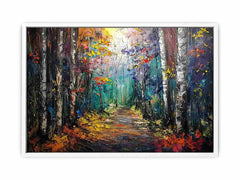 Knife Forest Birch Canvas Art Print