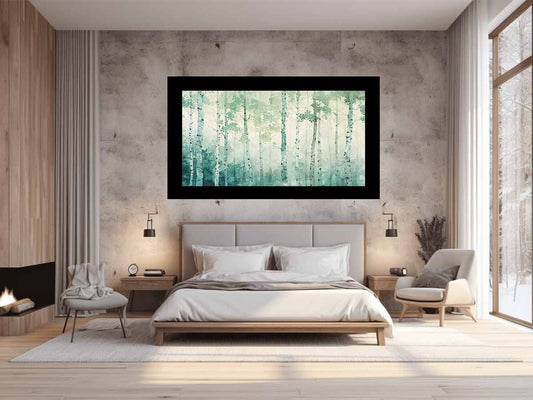 White Birch Tree Canvas painting