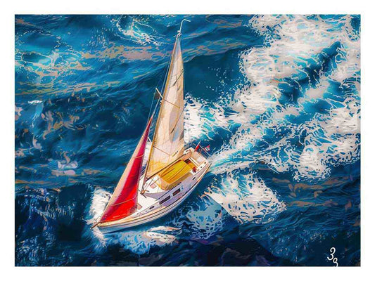 Boat Painting for Living room