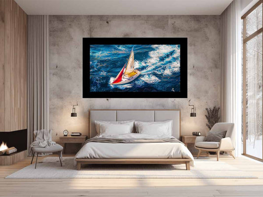 Boat Painting for Living room