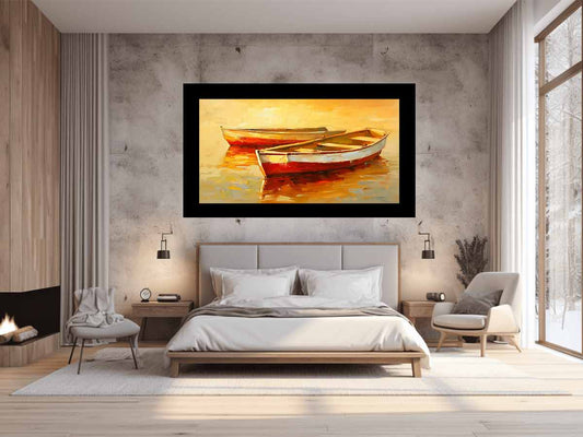 Boats Canvas Art Print