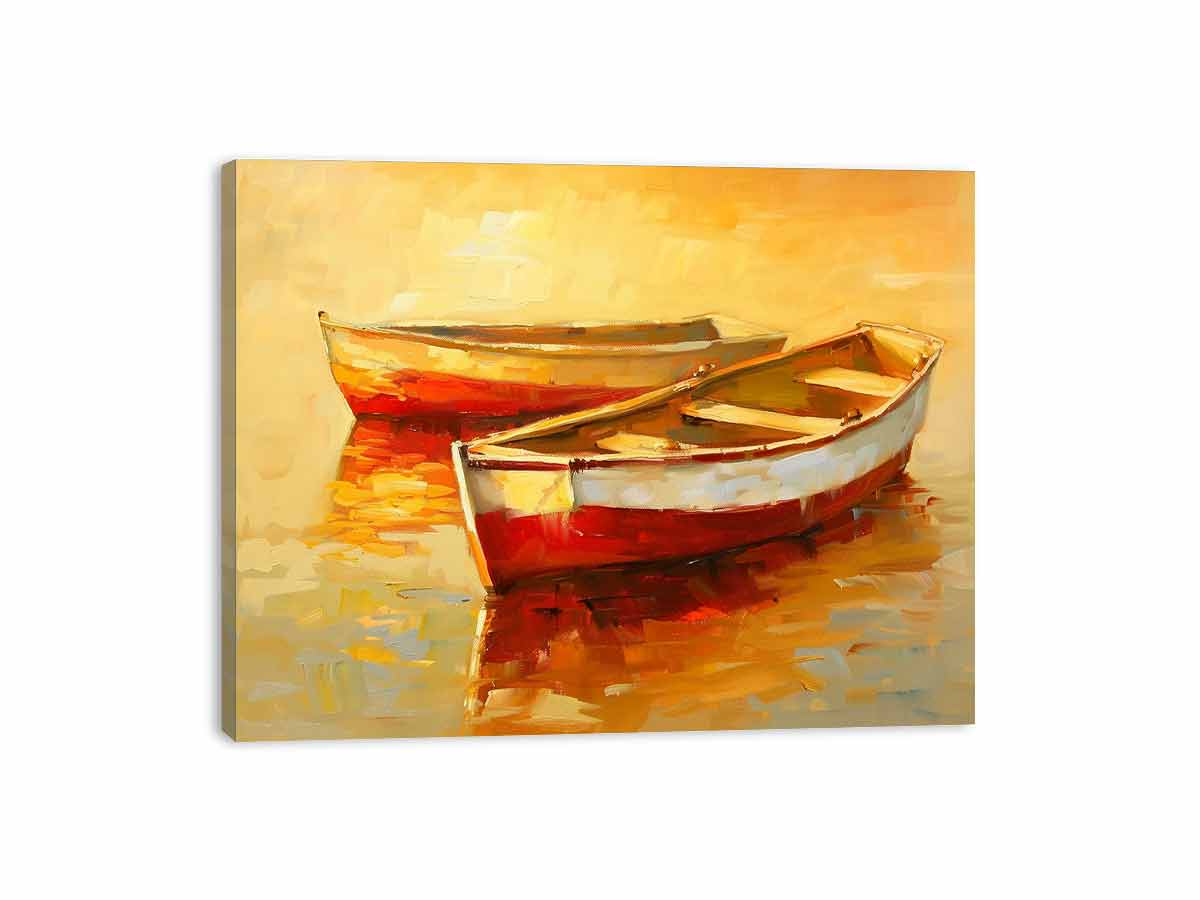 Boats Canvas Art Print