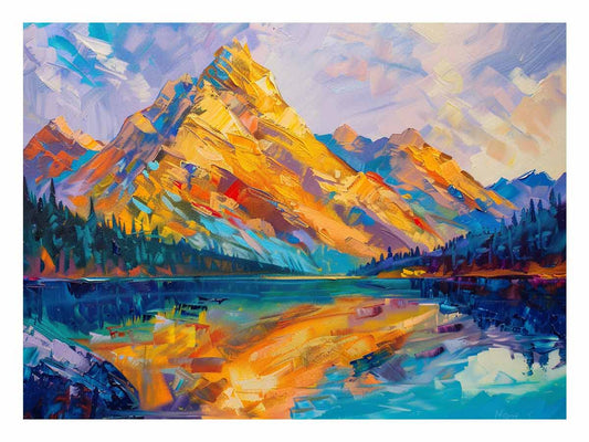 Yellow Mountain Knife Canvas Art Print