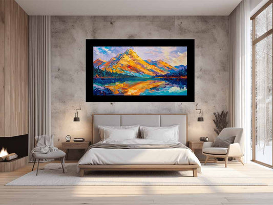 Yellow Mountain Knife Canvas Art Print