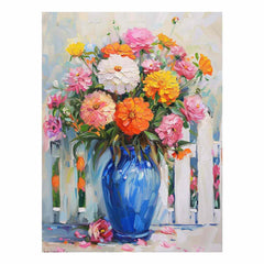 Vase of Flowers Canvas Art Print